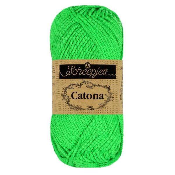 Scheepjes catona 50g - 602 Neon Green