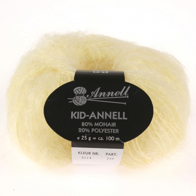 KID-ANNELL pastel geel 3114 KID-ANNELL pastel geel 3114