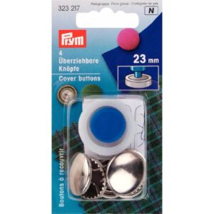 Prym Stofknopen met matrijs 23mm zilver - 5st