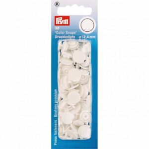 Prym drukknopen wit 12,4mm 30st.