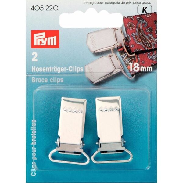 Prym Bretelclips 18mm zilver - 2st