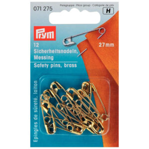 Prym Veiligheidsspelden 27mm goud 12st