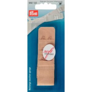 Prym BH-verlengstuk 3x2 haken 25mm beige