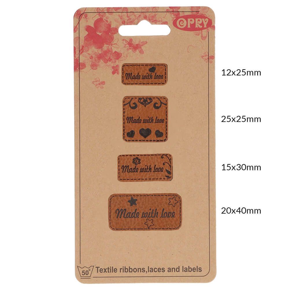 Made with Love Opry Skai-leren labels Made with Love Opry Skai-leren labels
