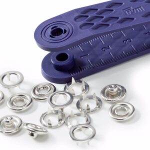 Prym naaivrije drukknopen jersey tandring 10mm zilver