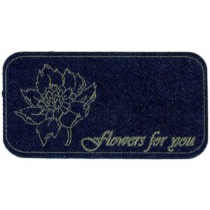 Applicatie Flowers gelaserd jeans