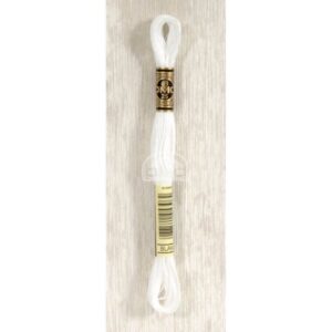 DMC Mouliné splijtzijde 8m BLANC