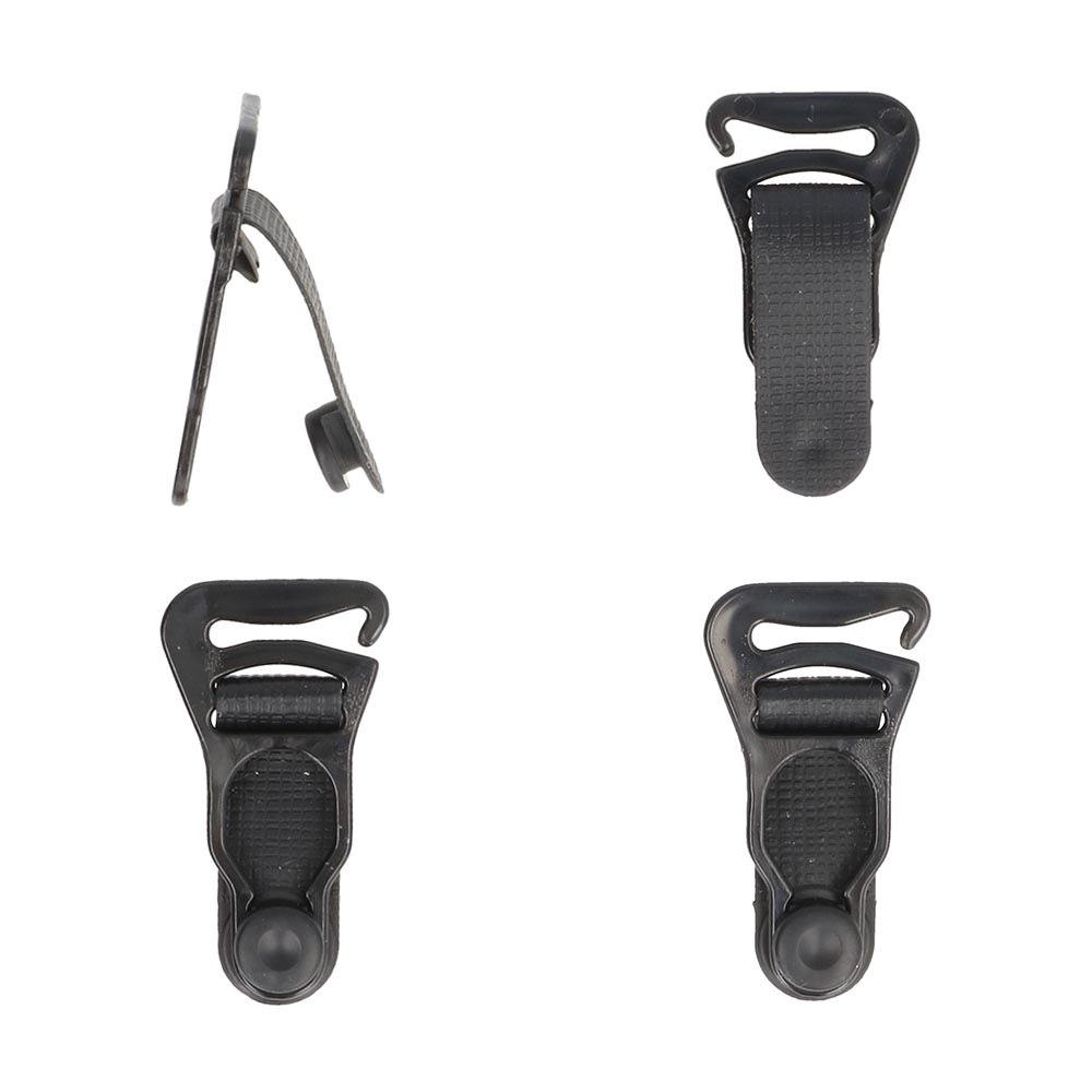 Milward Jarretelclips kunststof zwart 2stuks Milward Jarretelclips kunststof zwart 2stuks
