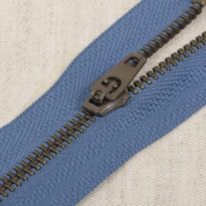 Broekrits niet deelbaar brons 12cm mineraalblauw