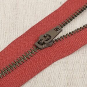 Broekrits niet deelbaar brons 12cm rood