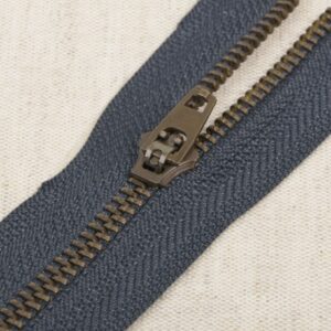 Broekrits niet deelbaar brons 15cm blauw