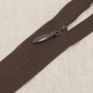 Onzichtbare rits 22cm bruin