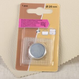 Onzichtbare magnetische knop 20mm zilver