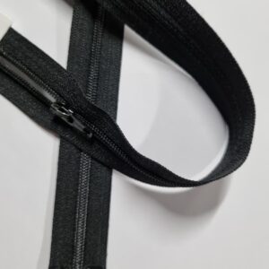 Fijne deelbare rits 60cm zwart