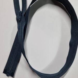 Fijne deelbare rits 65cm marineblauw