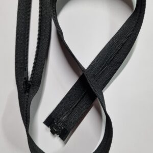 Fijne deelbare rits 65cm zwart
