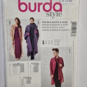 Burda 7167 poncho, mantel en vest