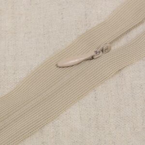 Onzichtbare rits 22cm beige antilope