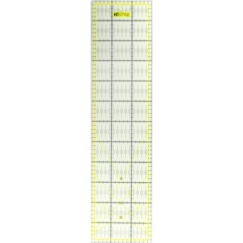Quiltliniaal 15 x 60cm met anti-slip Quiltliniaal 15 x 60cm met anti-slip