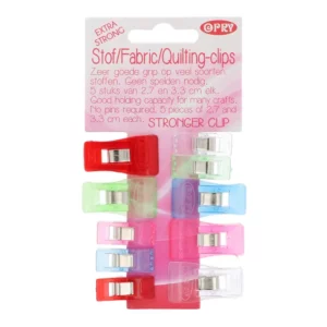 Opry stof en quilting clips extra sterk 27-33mm 10st.