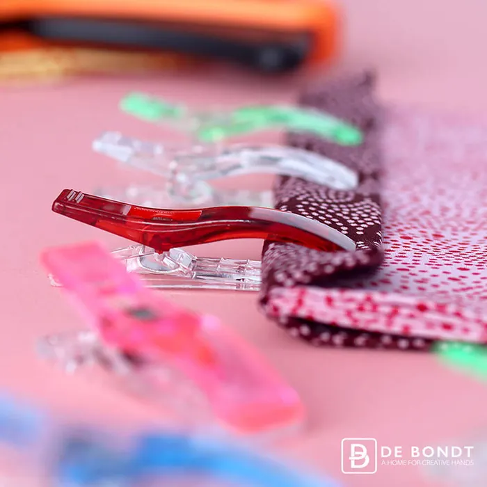 Opry stof en quilting clips extra sterk 5.5mm 5st.